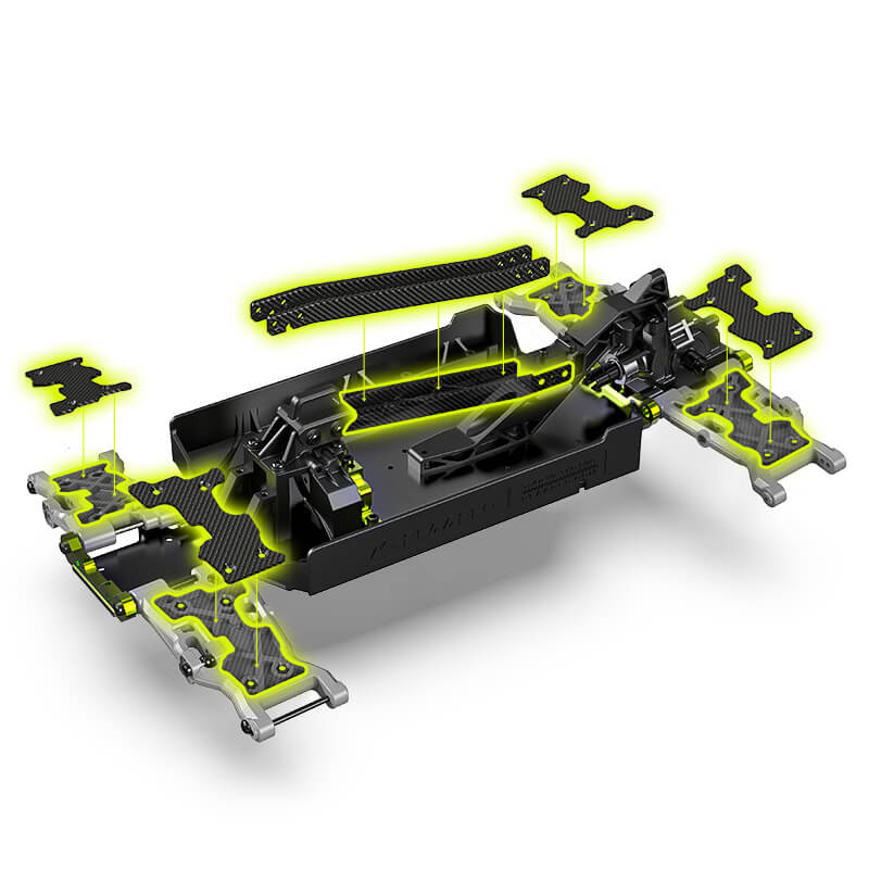 Rlaarlo Omni-Terminator Carbon Fiber MINI 1:10 Scale RTR Brushless Monster Truck, RZ001B-C
(367)