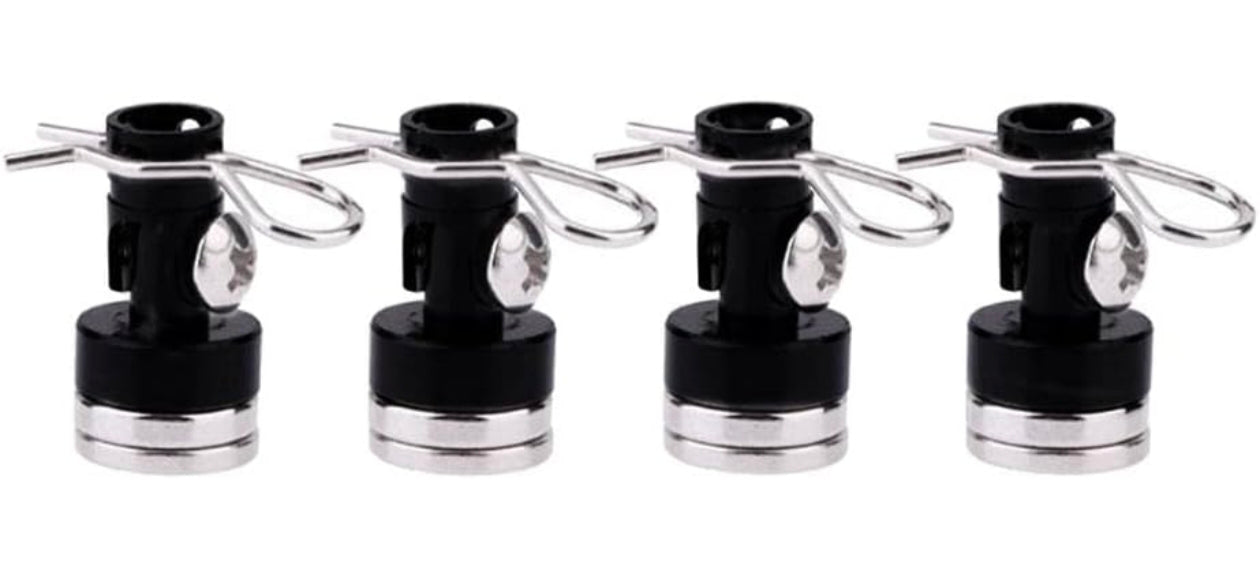 Rc magnetic body shell mount for 1/8, 1/10, 1/12 and 1/14 scale size