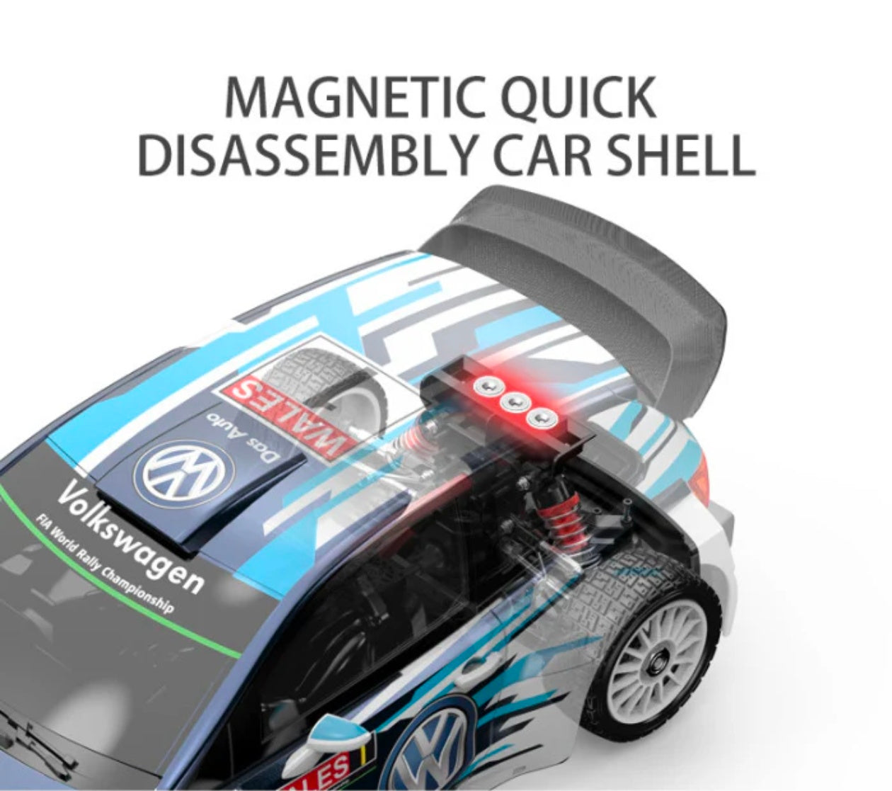 MJX Hyper Go 7304 1/7 Volkswagen Polo R WRC Brushless RC Rally Car