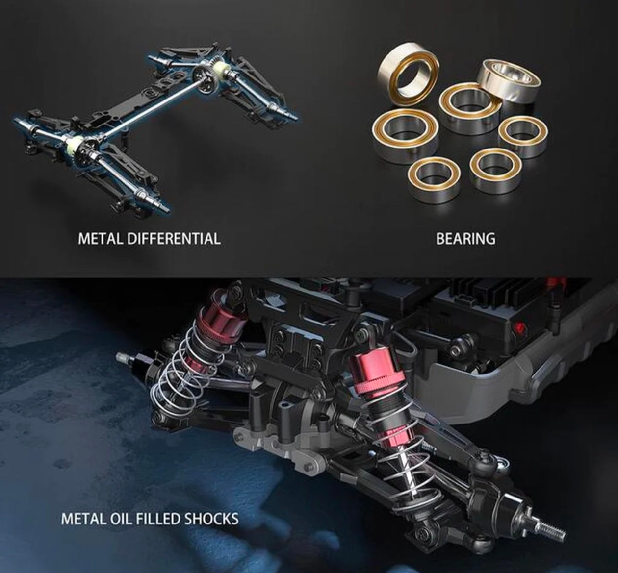 MJX Hyper Go 16208 1/16 4WD Off-Road Brushless RC Monster Truck | High-Speed RTR | India