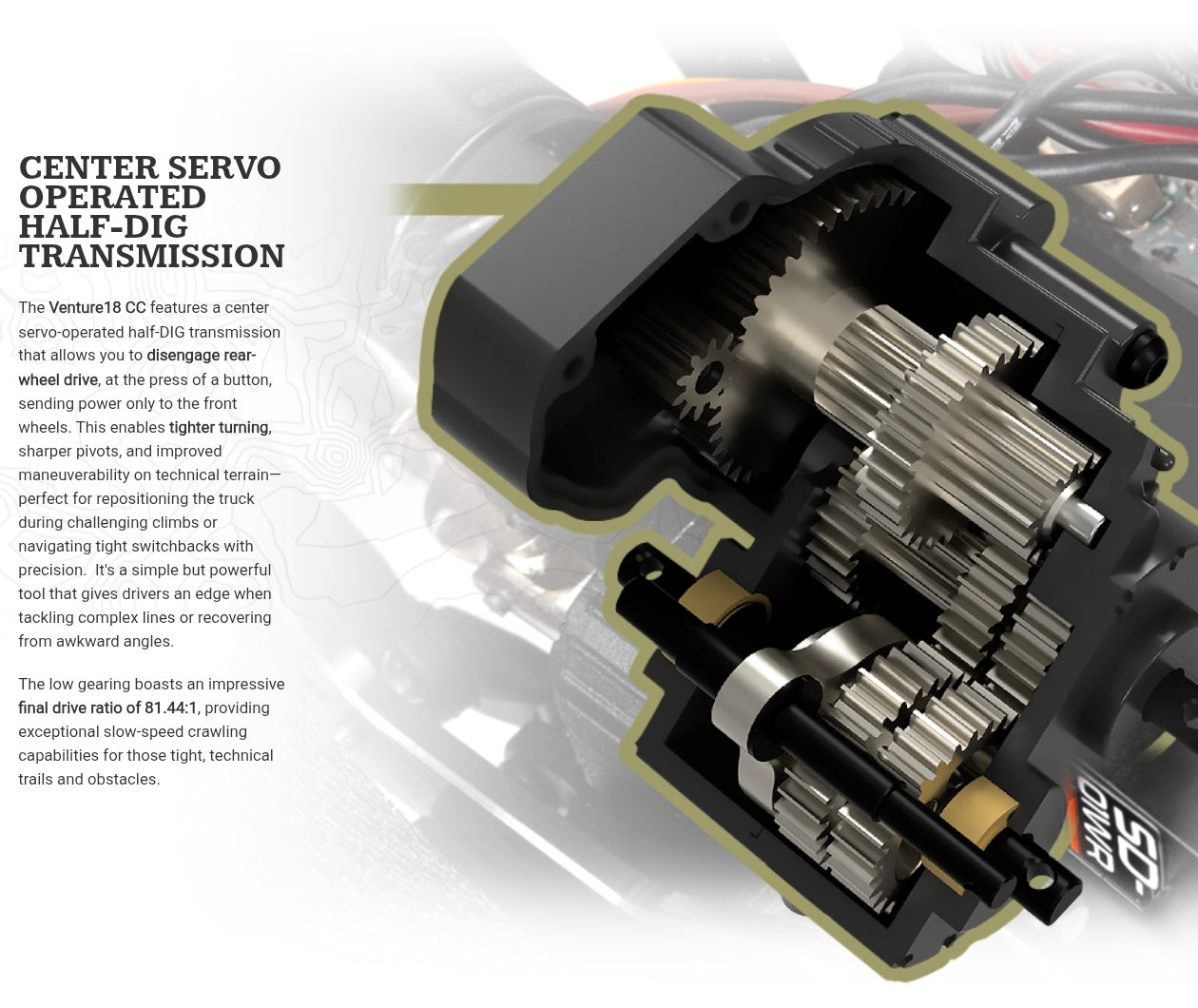 HPI Venture18 CC Flux 1/18 4WD RTR Brushless Rock Crawler (Green)